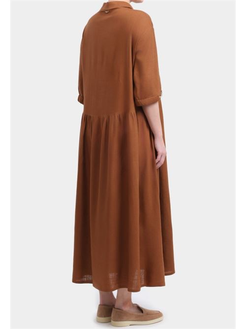 Abito maxi in misto lino Herno | AB000077D - 12689.2240